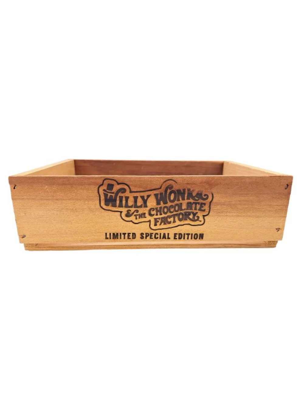 Willy Wonka & The Chocolate Factory Limited Special Edition Wooden Crate Box